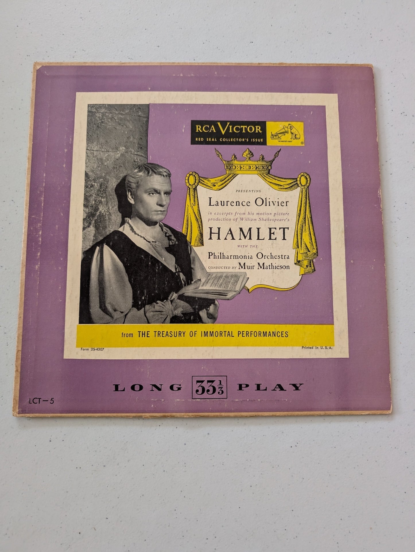 "Hamlet" Laurence Olivier RCA Victor (Vintage Vinyl Record LP Album)