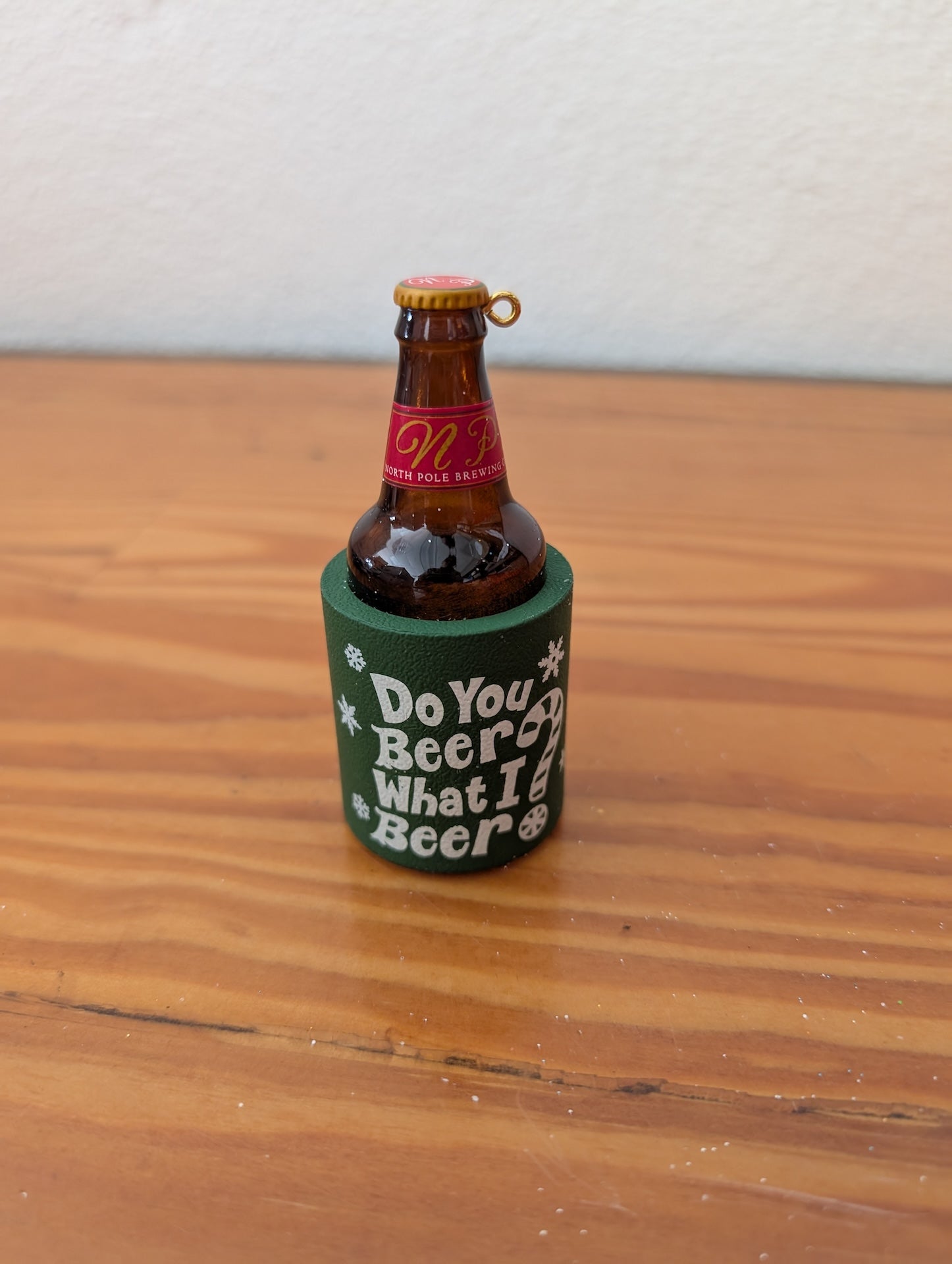 "Do You Beer What I Beer" Ornament from Unknown -  Ornaments (Resin or Plastic Ornament, Novelty, Brown, Green, White)