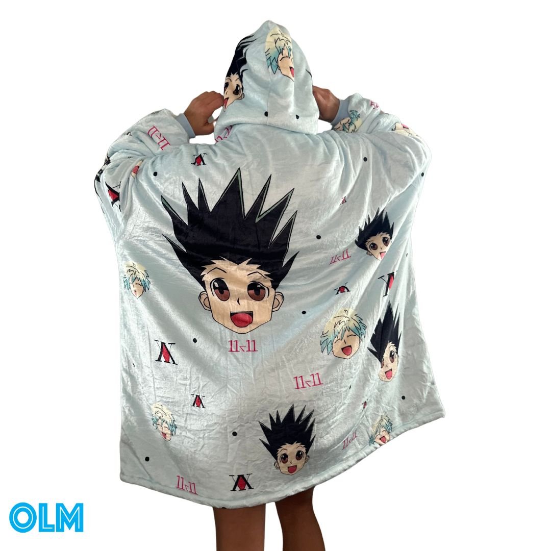 Hunter x Hunter Wearable Blanket Hoodie for Kids & Adults