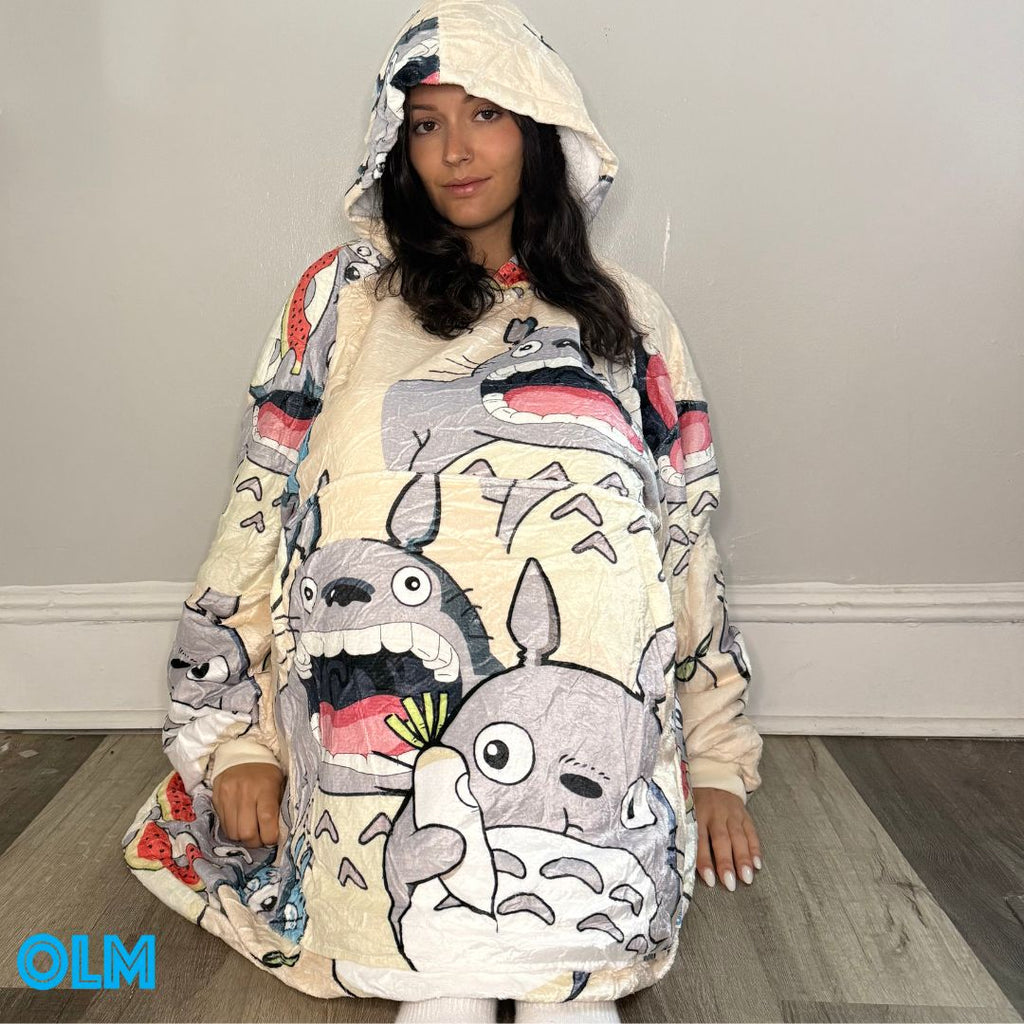 My Neighbor Totoro Wearable Blanket Hoodie for Kids & Adults | OLM Toys