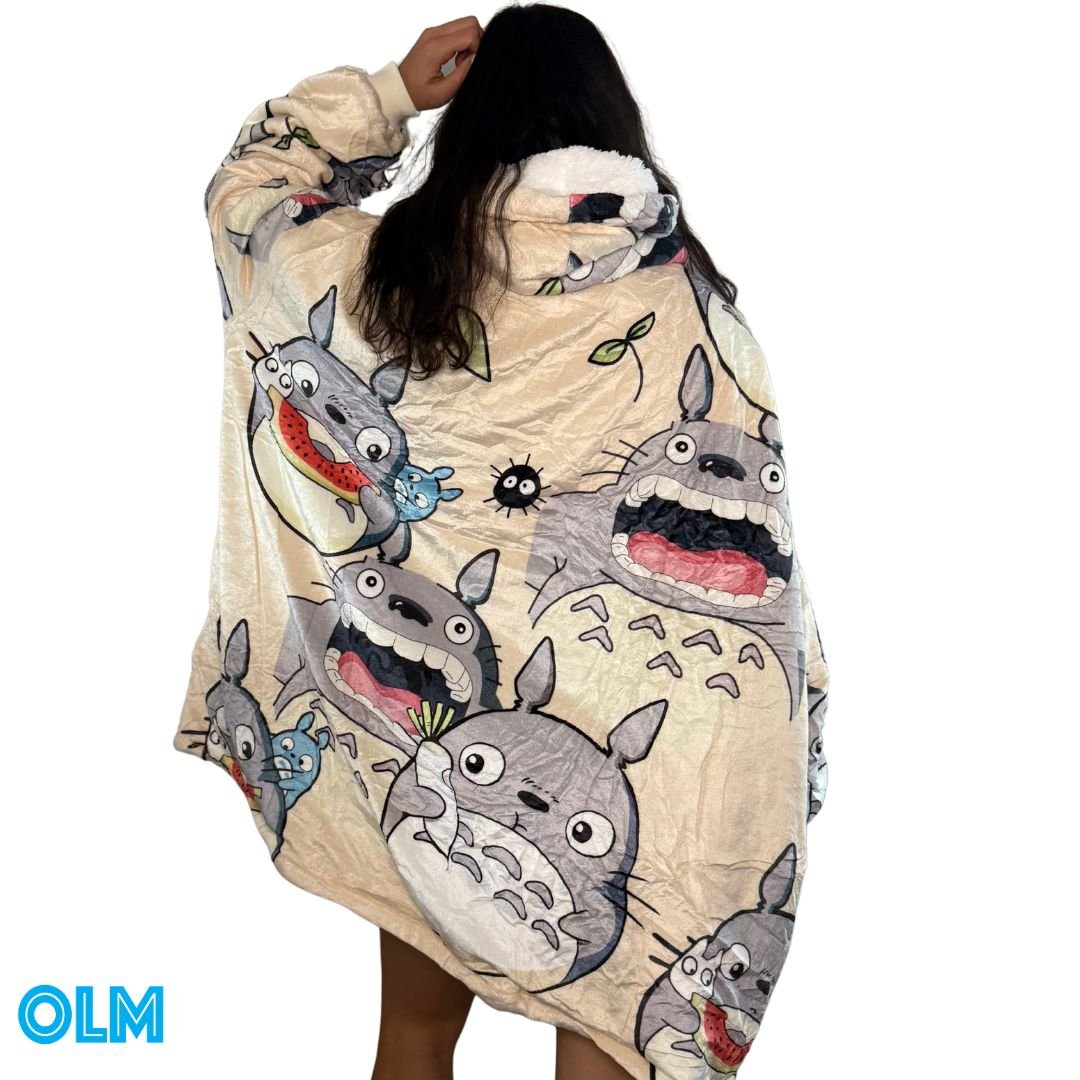 My Neighbor Totoro Wearable Blanket Hoodie for Kids & Adults | OLM Toys