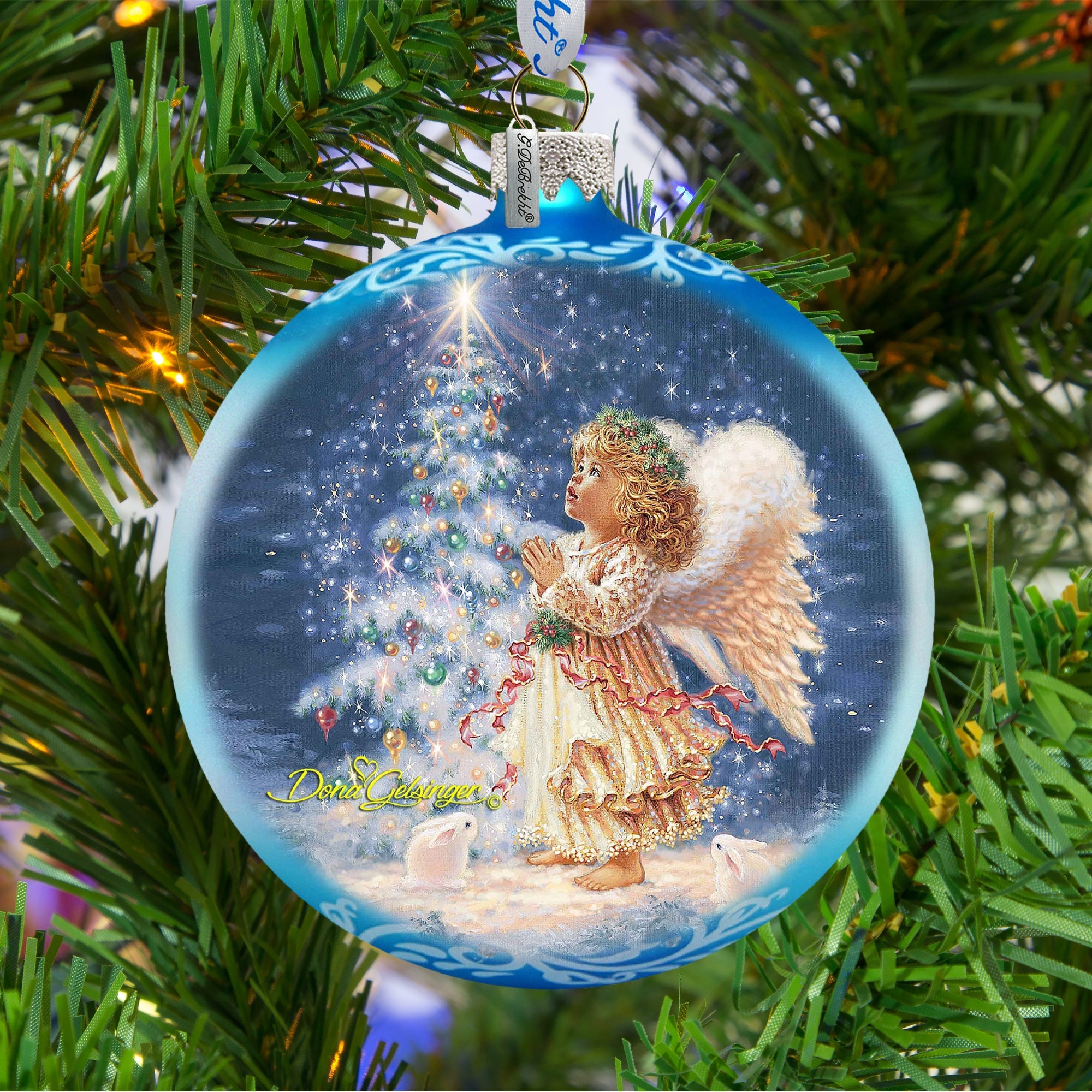 My Christmas Wish Glass Ornament by D. Gelsinger - Nativity Holiday Décor - 71113-0703