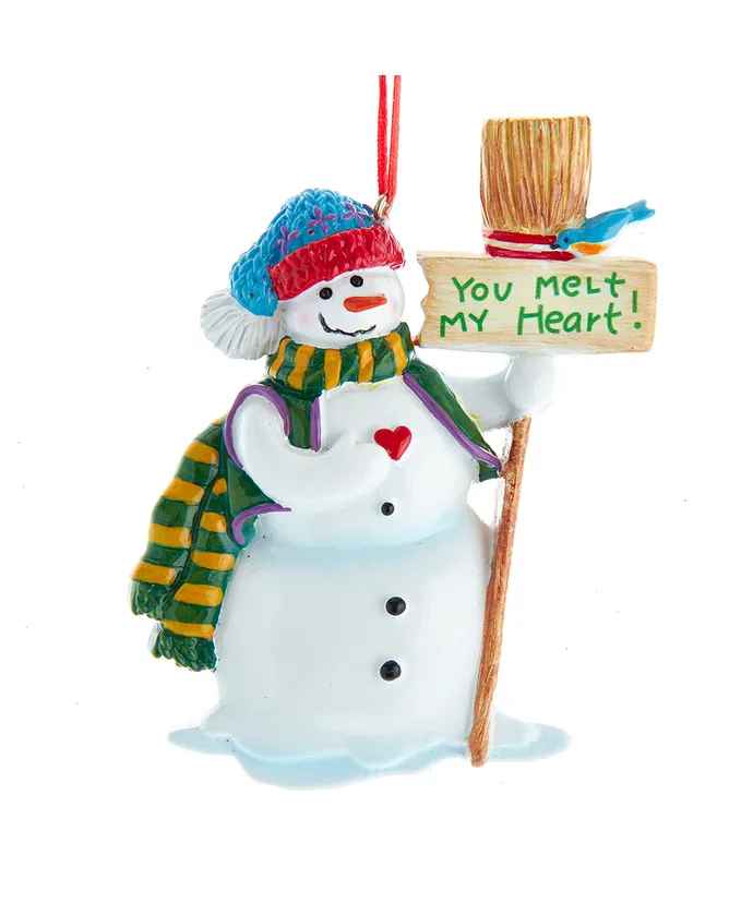 " You Melt My Heart" Snowman Ornament