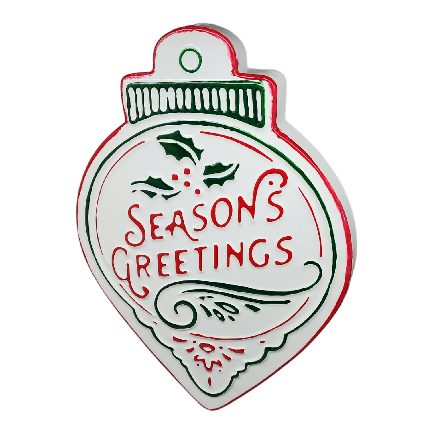 Vintage Metal Wall Sign -  Season's Greetings
