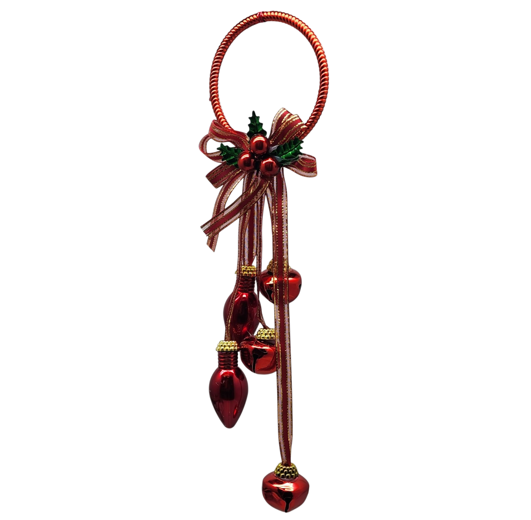 Jingle Bell Door Hanger - Red