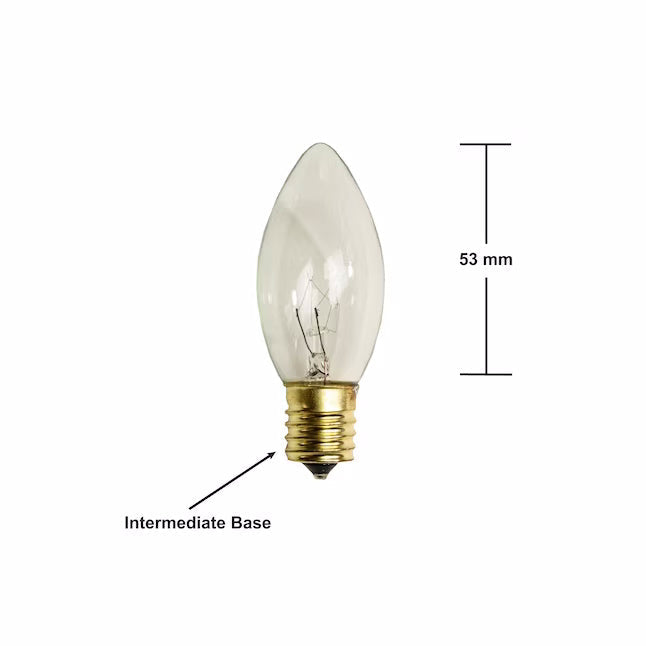 GE Clear Incandescent C9 String Light Bulbs